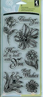 Sellos de Polímero Flores  / Floral Expressions 60-30057 Sellos Inkadinkado