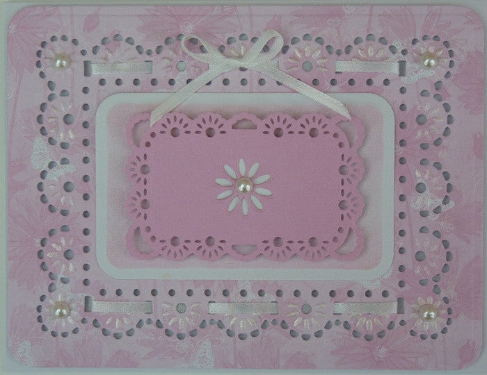 Suaje de Corte de  Marco y Orilla de Flores / A2 Floral Ribbon Threader Descontinuado Spellbinders