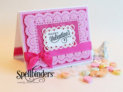Suaje de Corte de  Marco y Orilla de Flores / A2 Floral Ribbon Threader Descontinuado Spellbinders