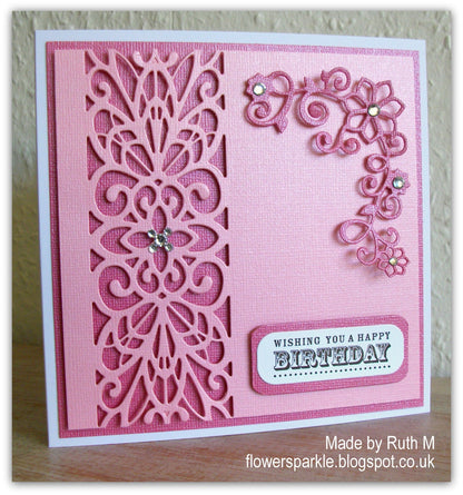 Floral Corner One S2-030 / Suaje de Corte de Esquina de Flores Descontinuado Spellbinders