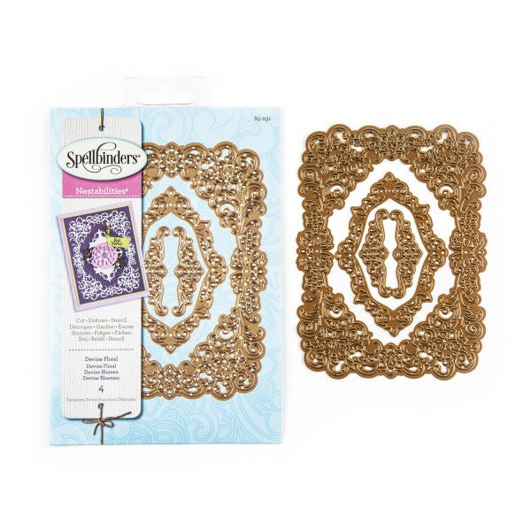Devine Floral S5-231 / Suaje de Corte de Marco Floral descontinuado Spellbinders