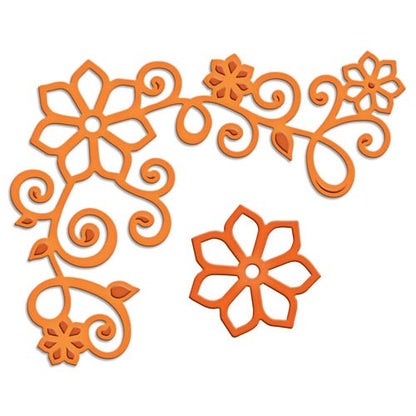 Floral Corner One S2-030 / Suaje de Corte de Esquina de Flores Descontinuado Spellbinders