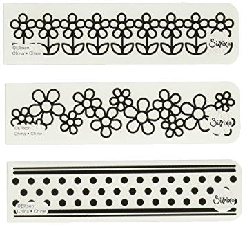 Flowers Dots Set Embossing Folder / Folder de Conjunto de Flores y Puntos Descontinuado Sizzix