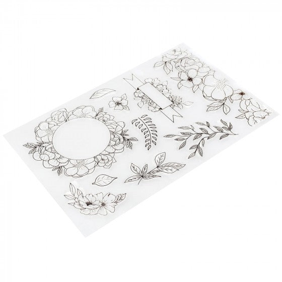 Kelly Creates Stamps Florals / Sellos de Flores Sellos Kelly Creates