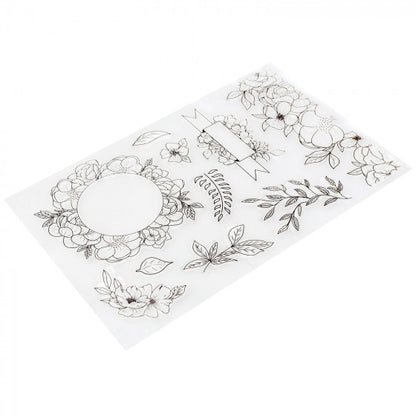 Kelly Creates Stamps Florals / Sellos de Flores Sellos Kelly Creates