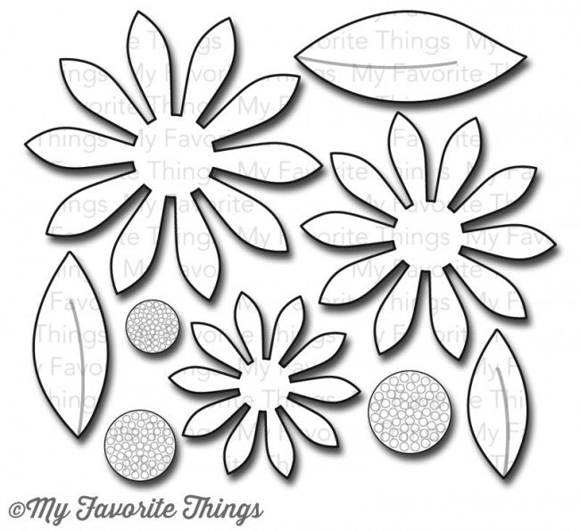 Suaje de Corte de Margarita en Capas / Upsy Daisy Die Descontinuado Die Namics