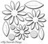 Suaje de Corte de Margarita en Capas / Upsy Daisy Die Descontinuado Die Namics