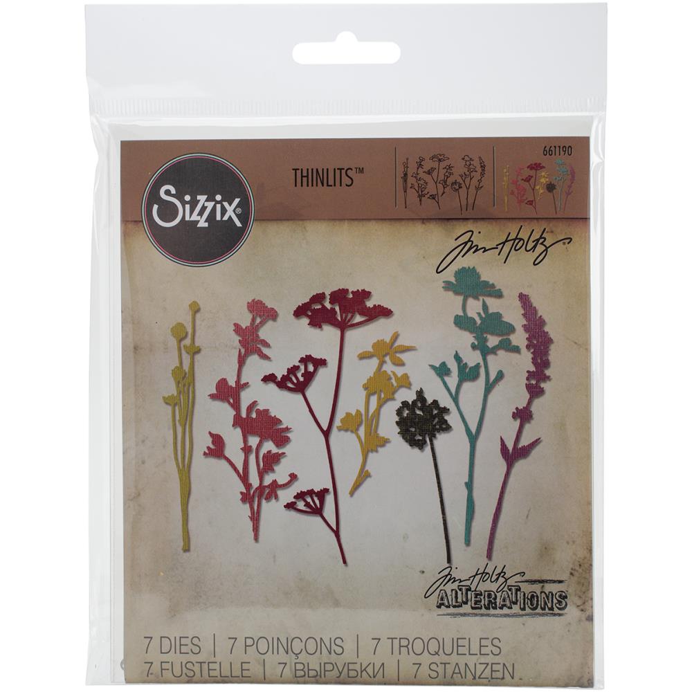 Thinlits Wildflowers Die / Suaje de Flores Silvestres Descontinuado Sizzix