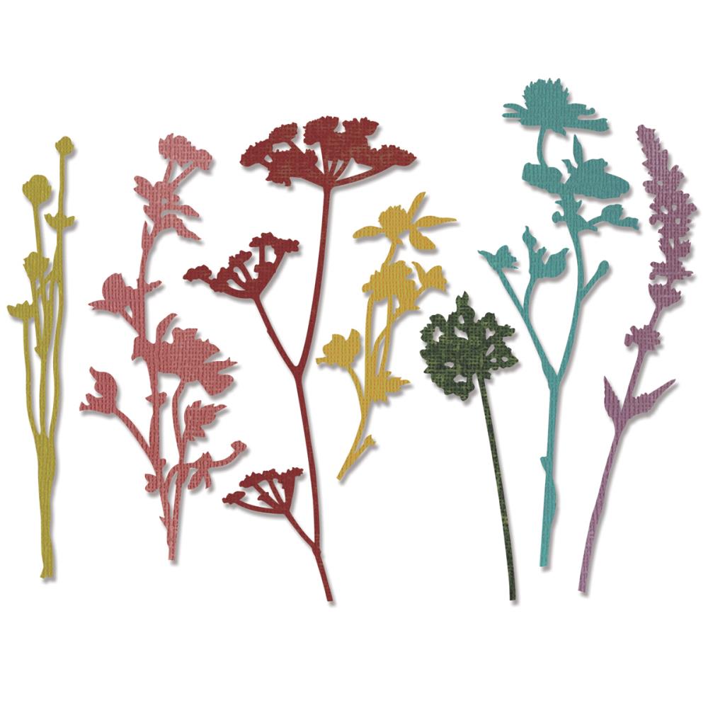 Thinlits Wildflowers Die / Suaje de Flores Silvestres Descontinuado Sizzix