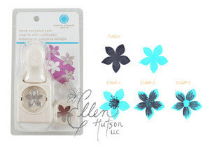 Stamp and Punch Flower / Perforadora y Sello de Flor Descontinuado Martha Stewart