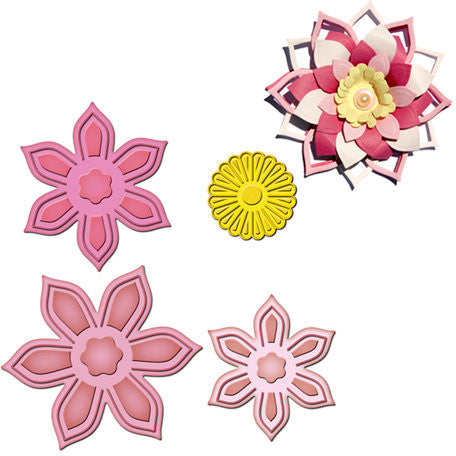 Suaje de Corte de Flor Anemonas  / Anemone Flower Topper Descontinuado Spellbinders