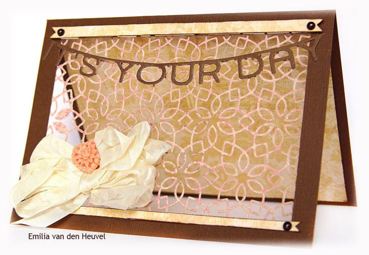 Suaje de Corte de Placa de Flores / Flower Garden Background Descontinuado Die-versions
