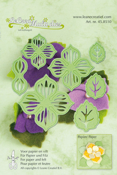 Suaje de Corte de Flor Hojas Petalos / Multi Die Flower 002 Descontinuado Leane Creatief
