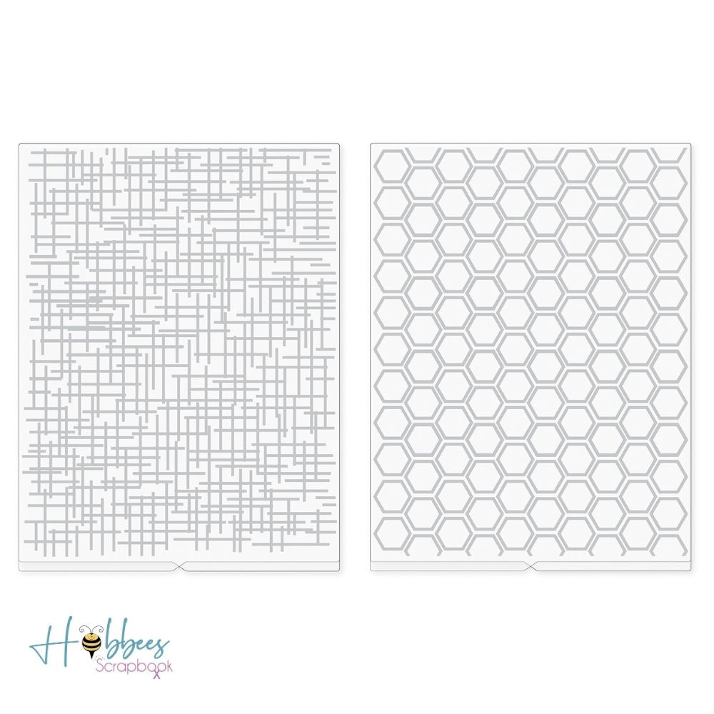 Woven and Honeycomb Embossing Folders / Folders de Grabado Tejido y Panal Descontinuado We R Memory Keepers