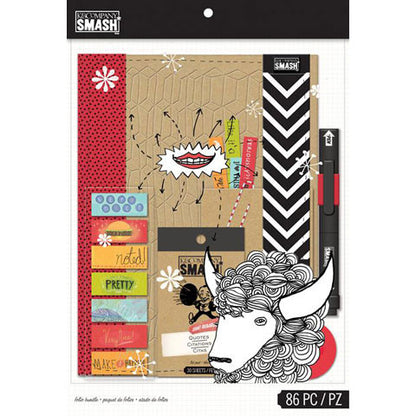 Smash Red Folio Bundle  / Kit de Cuaderno Rojo y Accesorios Descontinuado K &amp; Company
