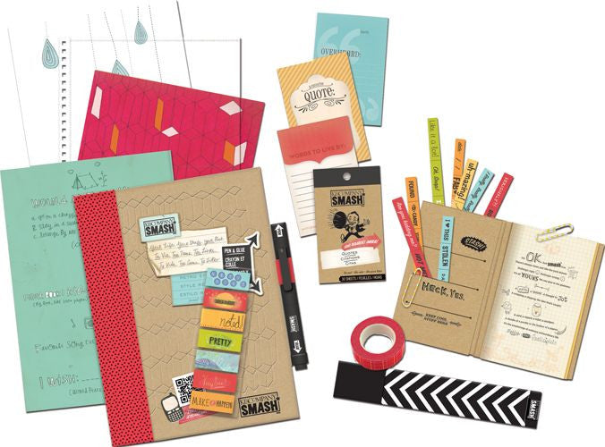 Smash Red Folio Bundle  / Kit de Cuaderno Rojo y Accesorios Descontinuado K &amp; Company