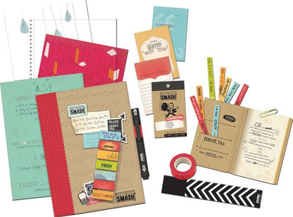 Smash Red Folio Bundle  / Kit de Cuaderno Rojo y Accesorios Descontinuado K &amp; Company
