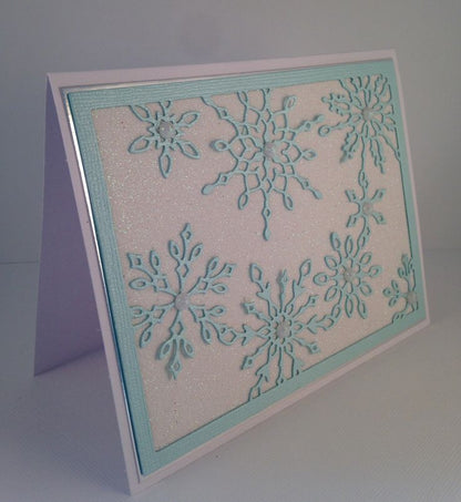 Suaje de Corte de Fondo de Copo de Nieve / Scattered Snowflake Frame Dados de Corte / Suajes / Troqueles Memory Box