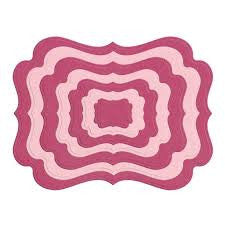 Suaje de Corte de Rectangulo con Ondas / Nesting Frame 11 Descontinuado LifeStyle Crafts