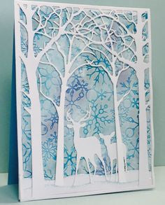 Suaje de Corte de Fondo de Copo de Nieve / Scattered Snowflake Frame Dados de Corte / Suajes / Troqueles Memory Box