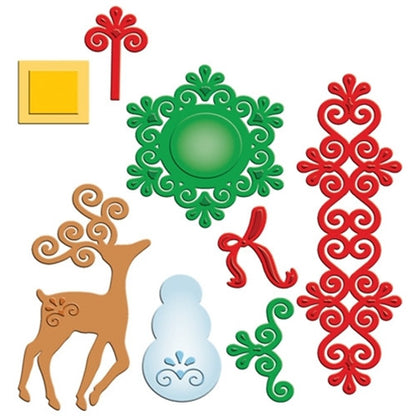 Suaje de Corte de Venado copo de Nieve y Borde / Frosty Forms Descontinuado Spellbinders