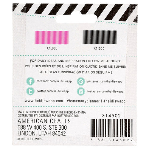 Color Fresh Staples / Grapas de Colores Descontinuado Heidi Swapp