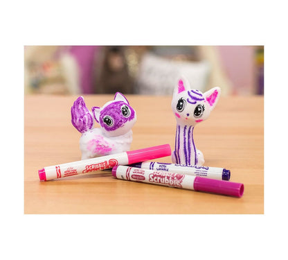 Crayola Scribble Scrubbie Pets Cats / Set de Dibujo 3D Gatos Descontinuado Crayola
