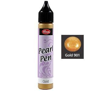 Pearl Pen Gold / Gel Oro Adornos / Embellishments Viva Decor