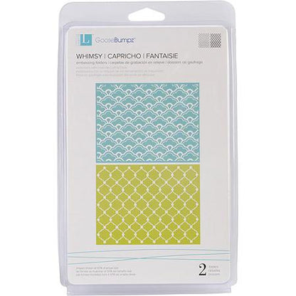 2 Whimsy Embossing Folders / Folders de Grabado Caprichos (2 piezas) Descontinuado We R Memory Keepers