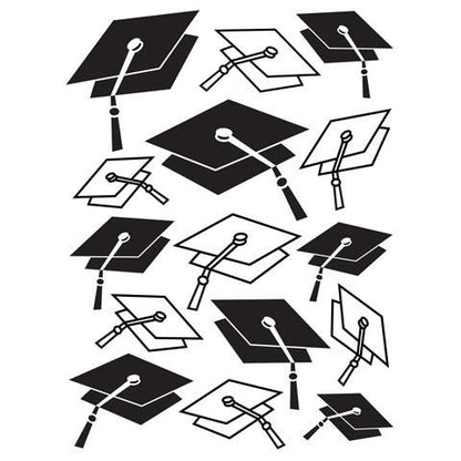 Embossing Graduation Hat Background / Folder de Grabado Graduacion Descontinuado Darice