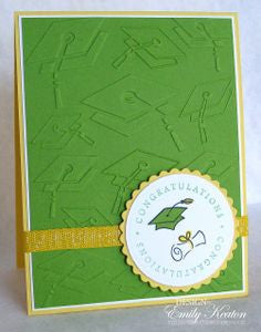 Embossing Graduation Hat Background / Folder de Grabado Graduacion Descontinuado Darice