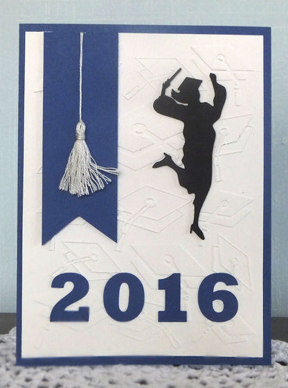 Embossing Graduation Hat Background / Folder de Grabado Graduacion Descontinuado Darice