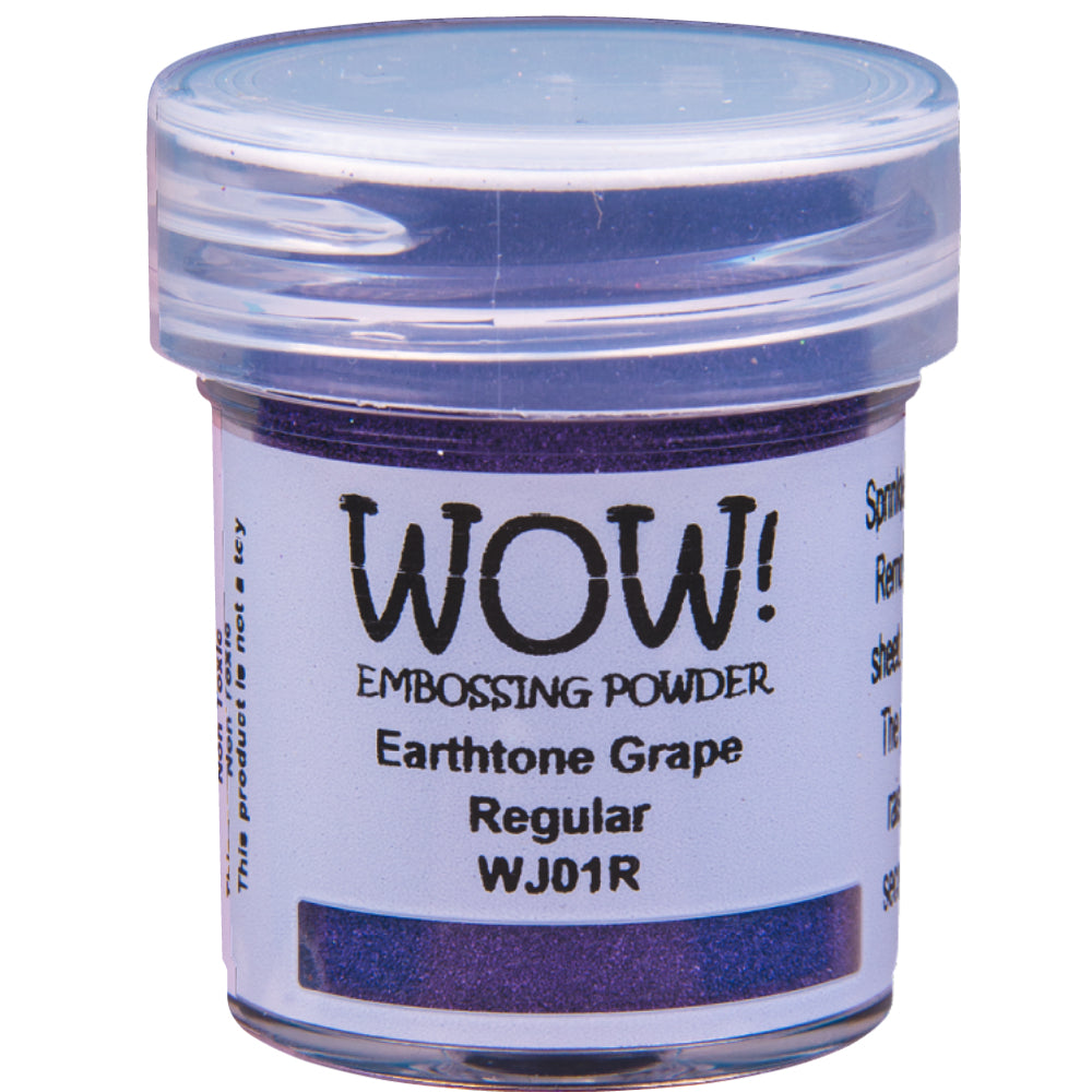 Earthtone Grape Embossing Powder / Polvo de Embossing Uva Descontinuado Wow!