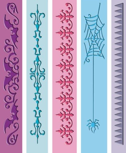 Folder de Grabado / Embossing Folder Halloween Borders Descontinuado Cuttlebug