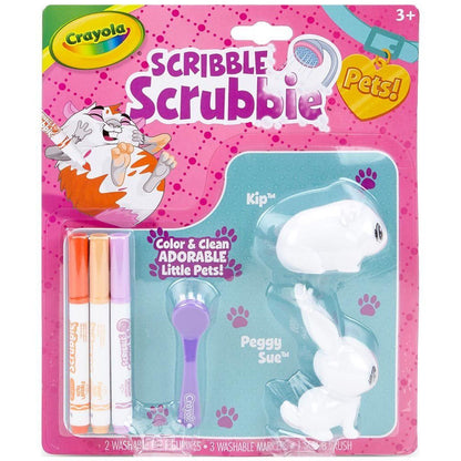 Scribble Scrubbie Pets Rabbit &amp; Hamster / Dibujo 3D Conejo y Hamster Descontinuado Crayola