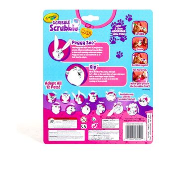 Scribble Scrubbie Pets Rabbit &amp; Hamster / Dibujo 3D Conejo y Hamster Descontinuado Crayola