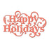 Suaje de Corte de Etiqueta Navideña  / Happy Holidays Descontinuado Spellbinders