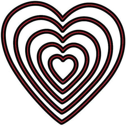Darice Nesting Harts Die / Suaje Corazones Descontinuado Darice
