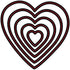Darice Nesting Harts Die / Suaje Corazones Descontinuado Darice