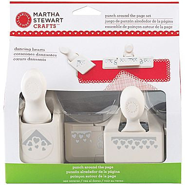 Punch Around Dancing Hearts / Perforadora de Orilla y Esquina Corazones Danzantes Descontinuado Martha Stewart