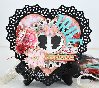 Suaje de Corte de Corazon de Encajes / Nesting Doily Hearts Descontinuado LifeStyle Crafts