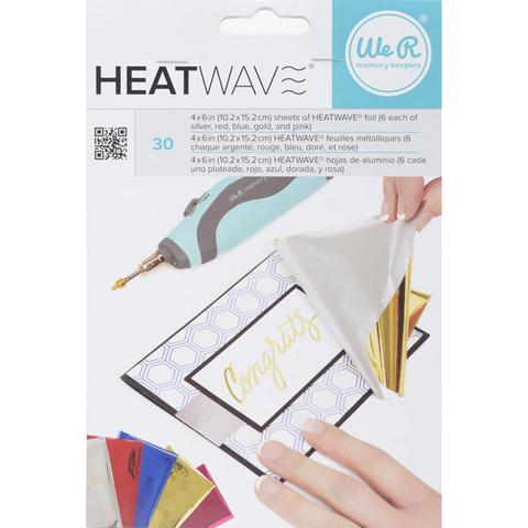 Sheets of Heatwavefoil 5 Colors / 30 Hojas de Aluminio Reactivo de Colores Foil We R Memory Keepers