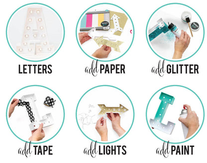 Marquee Light Kit Trees / Figura de Arboles de Navidad con Luces Kits / Sets Heidi Swapp