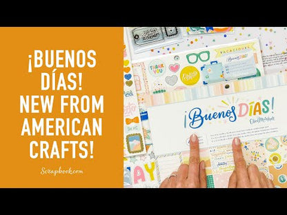 Buenos Días Die Set / Set de 4 Suajes Buenos Días Dados de Corte / Suajes / Troqueles American Crafts