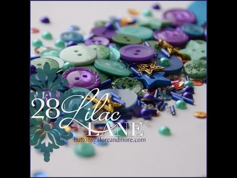 28 Lilac Lane Sequins North Star Tin / Lentejuelas de Estrellas Blancas Adornos / Embellishments Buttons Galore