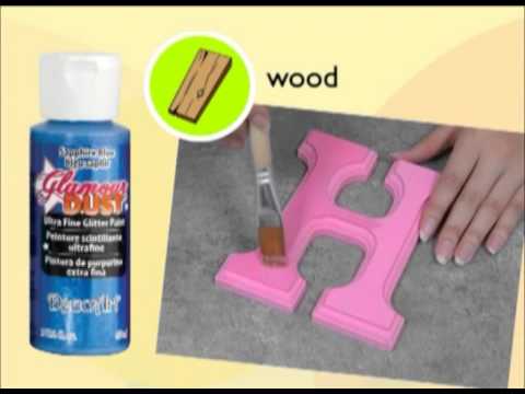 Glamour Dust Glitter Paint Champagne / Pintura con Purpurina Champán Acrìlicos DecoArt