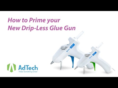 High-Temp Drip Less Glue Gun / Pistola de Silicón Antigoteo Alta Temperatura Adhesivos / Pegamentos Ad Tech