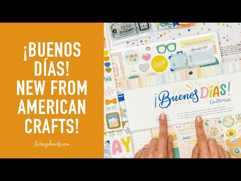 Buenos Dias Specialty Paper / 1 Hoja de Acetato Estampada Descontinuado American Crafts