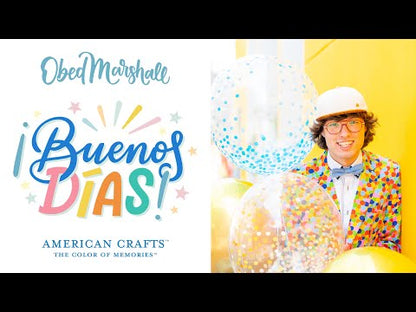 Buenos Dias Patterned Paper Celebrates / Papel Estampado Doble Cara Descontinuado American Crafts