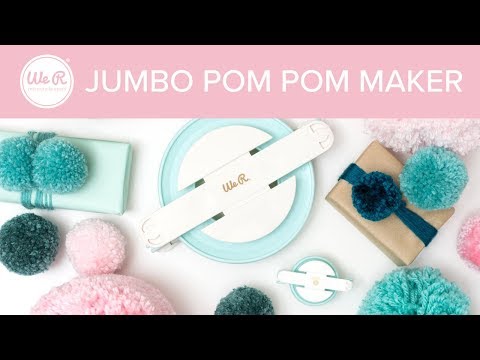 Jumbo Pom Pom Maker / Herramienta para Hacer Pon Pones Gdes. Herramientas We R Memory Keepers